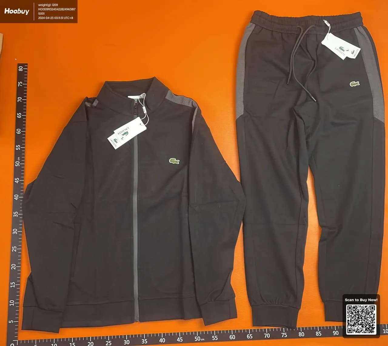 Lacoste tracksuit - CNFans Spreadsheet catalog entry