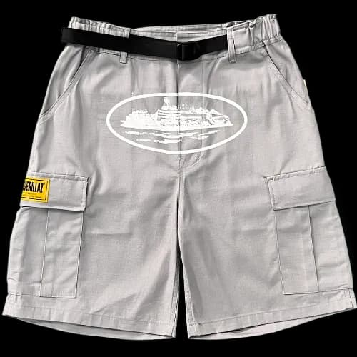 corteiz shorts cargo Gray