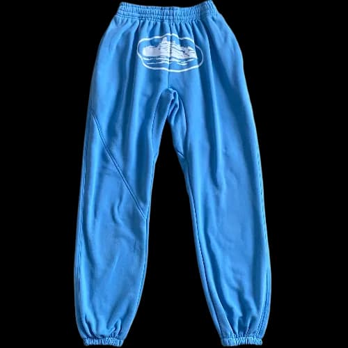 corteiz pants baby Blue