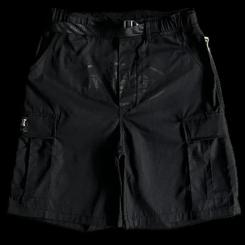 corteiz shorts cargo black