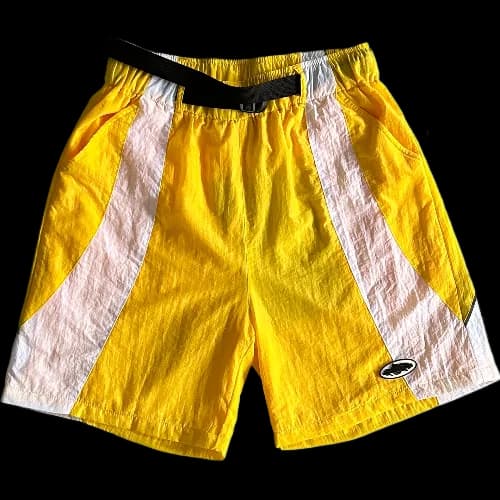 corteiz shorts Alcatraz Sun & Rain -White & Yellow