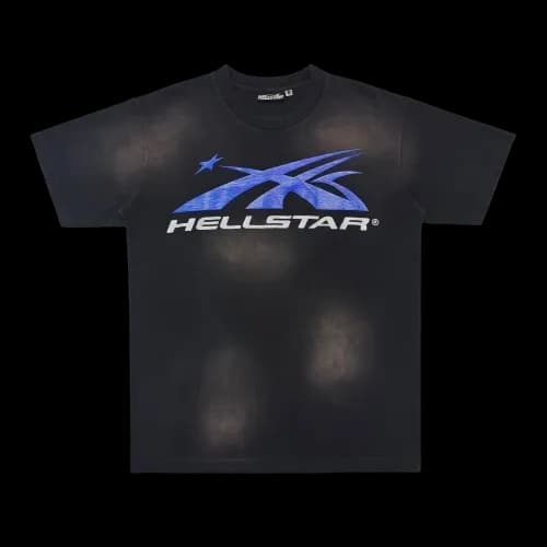 Hellstars Sunfaded Black Blue Tee