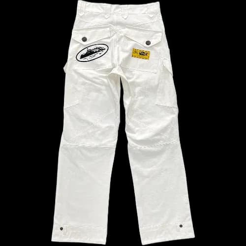 Corteiz pants cargo  Slant pocket White - Image 2