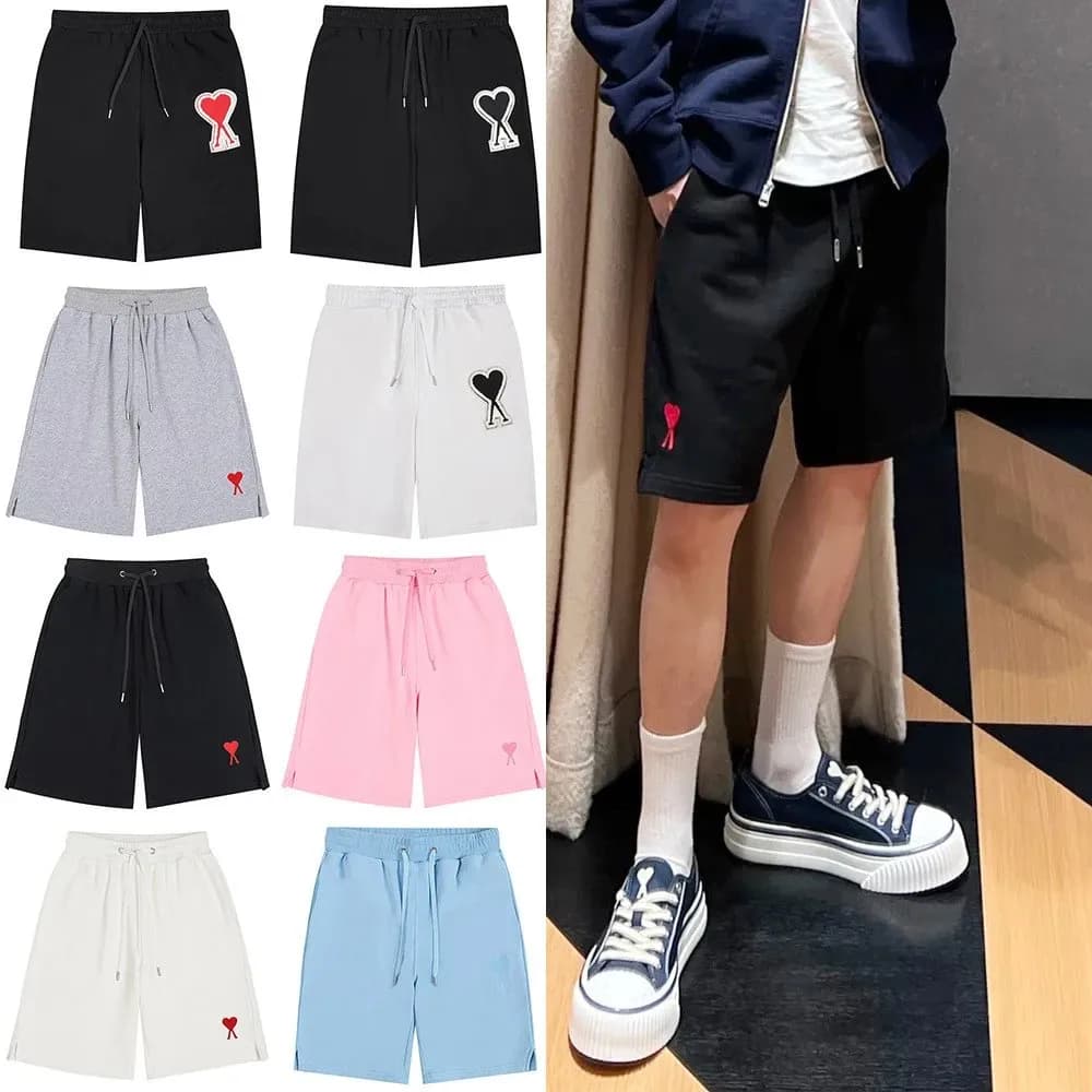 五分裤男女情侣同款宽松直筒休闲短裤 w2crep.com (107)