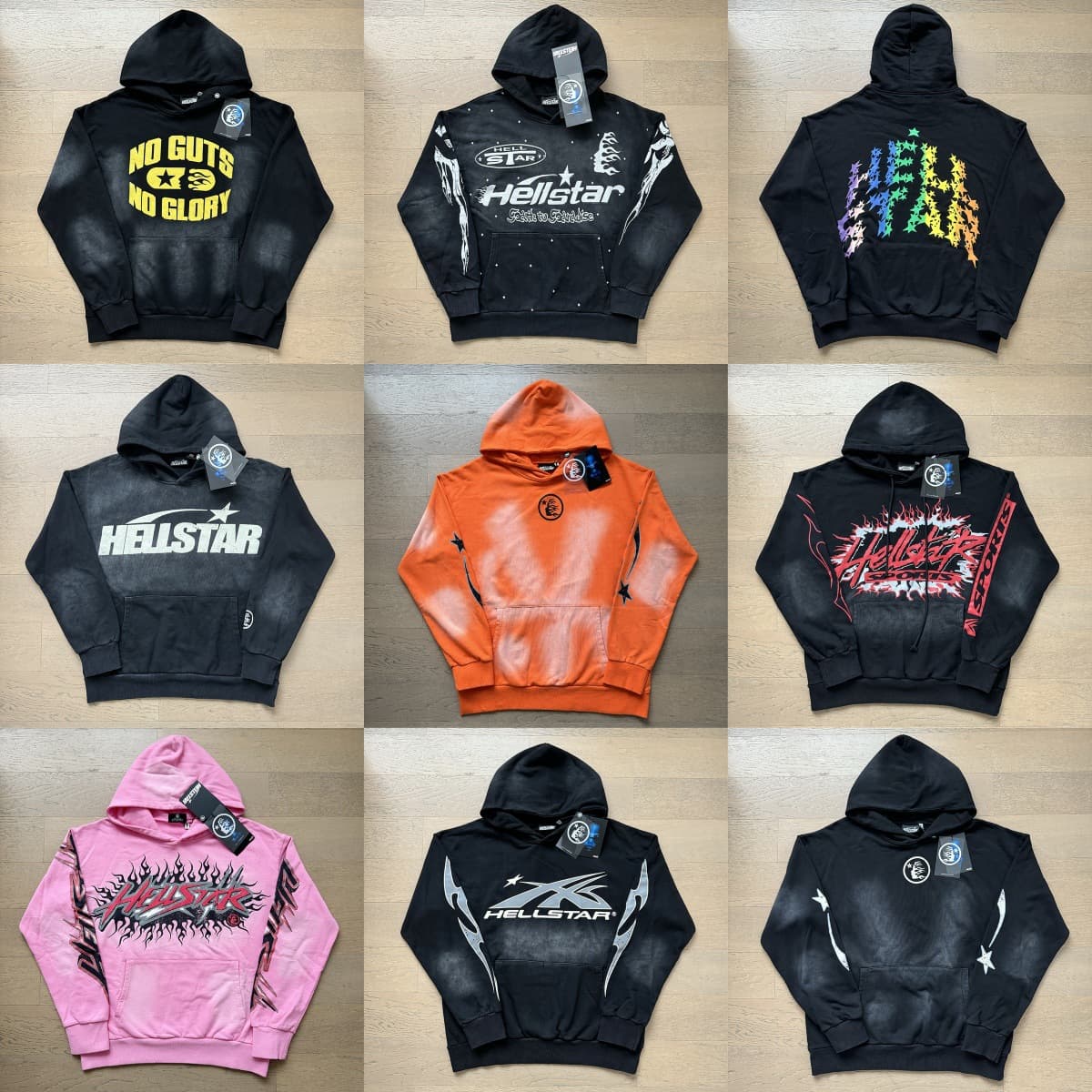 2024 autumn new European and American fashion brand washed old hoodies for men and women teenagers foreign trade couples sweatshirts