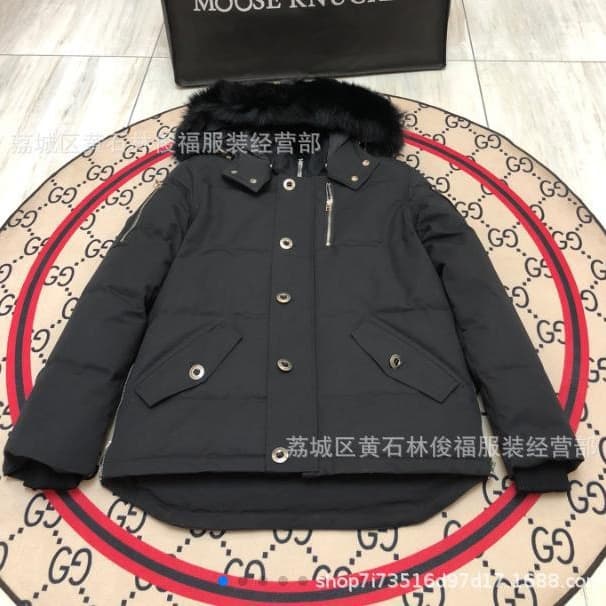 Fox fur 2024 winter gold purchase scissors large down jacket 05 women 06 men couple style Canadian men and women jacket