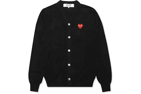 CDG Heart Knit Cardigan