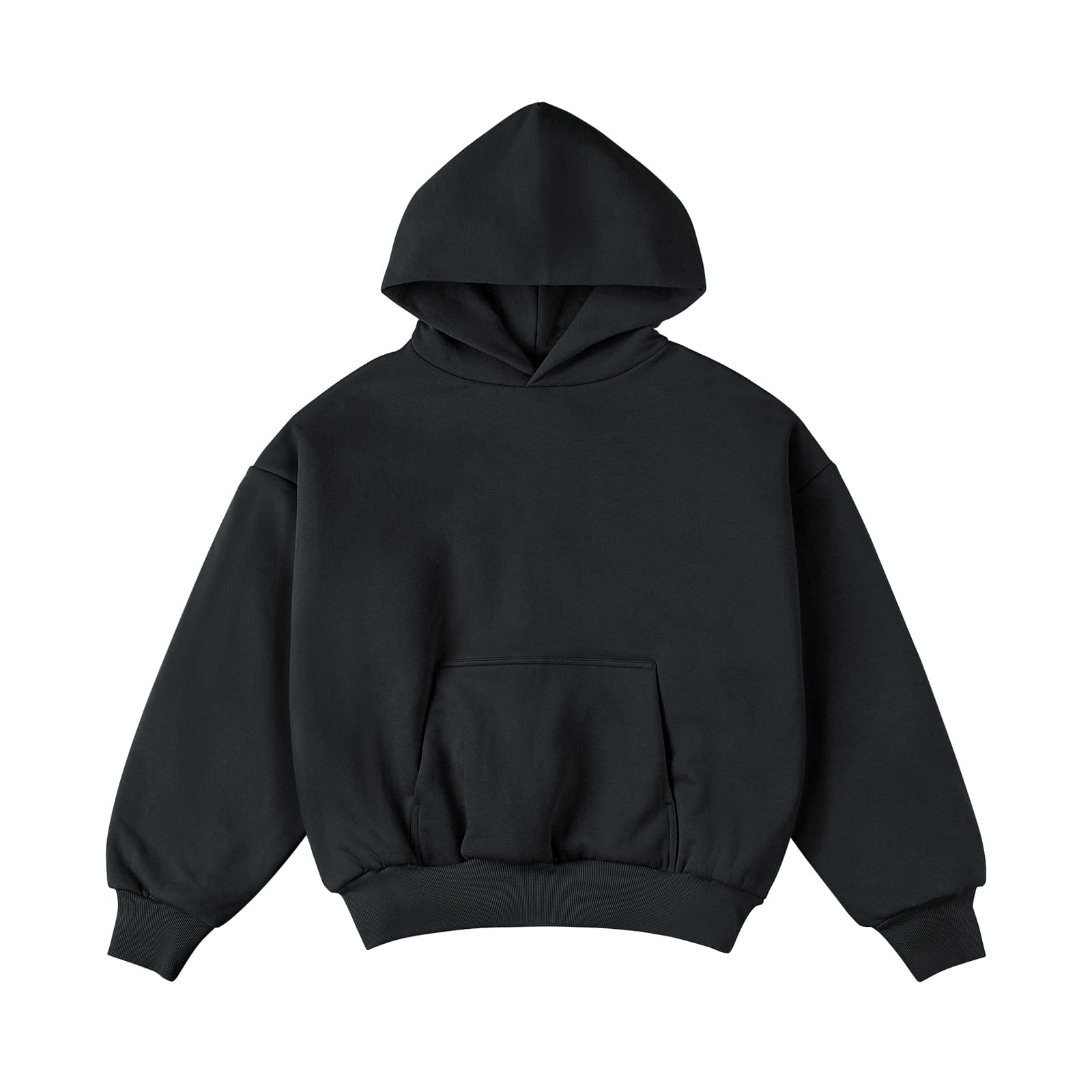 IDLT 400gX2 heavy double-layer profile short hoodie thickened drop-shoulder sweater trendy big talker Street men and women ins
