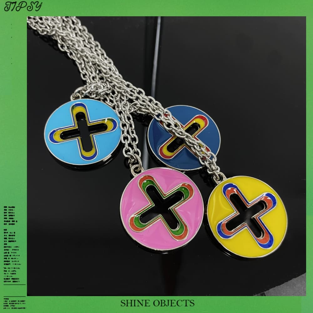 (TPISY spot) HOMER FRANK OCEAN lucky four-leaf clover bevel cut enamel drip necklace