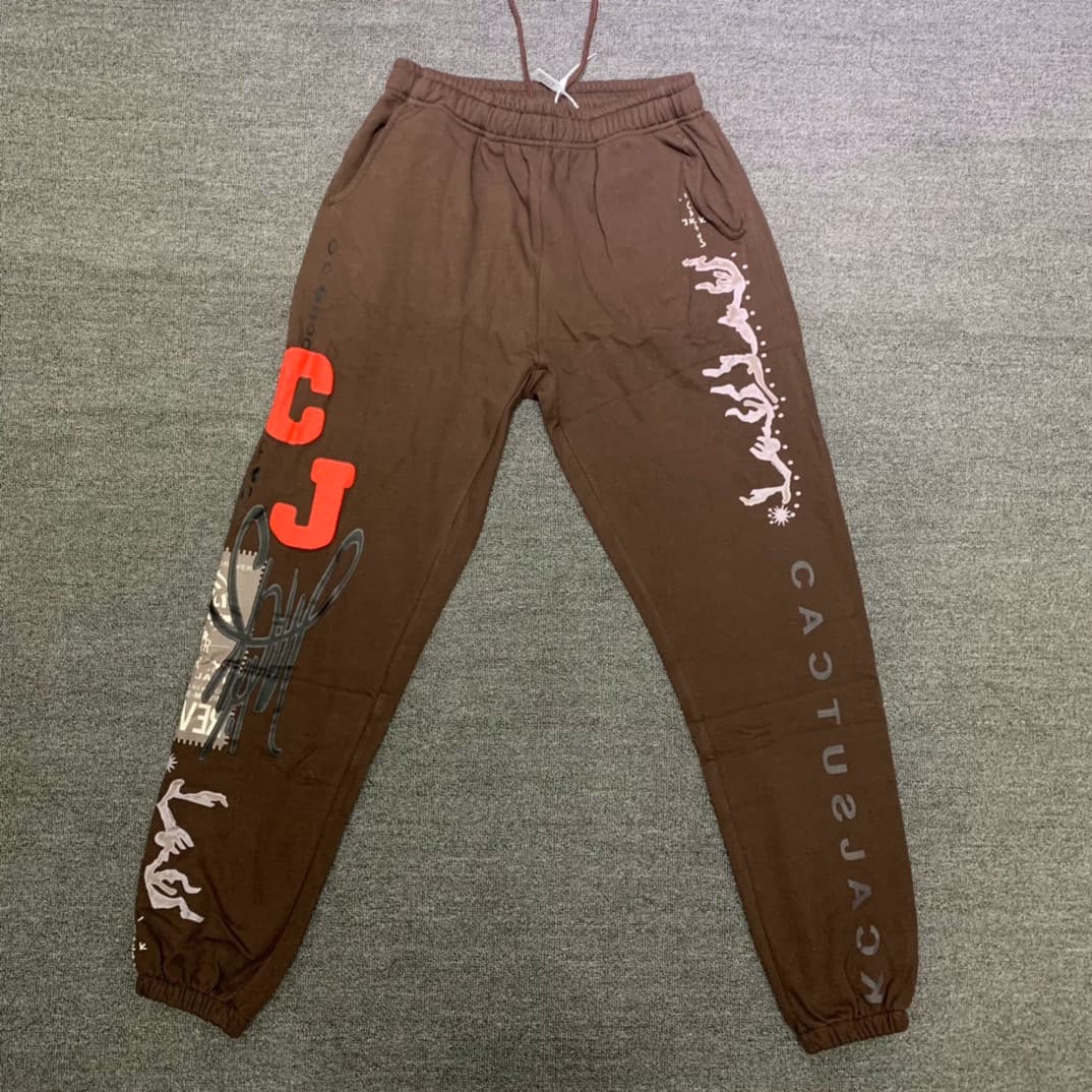 2022 Travis Scott Cactus Jack Grin CJ flare Pants for men and women