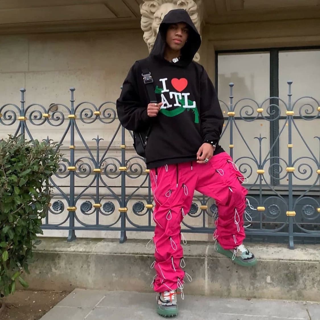 Spot I LOVE ATL Atlanta Limited AK American Fashion Hooded Sweatshirt Playboi Carti Same Style