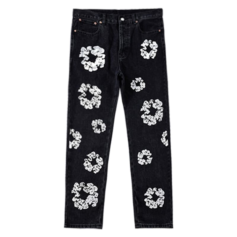 Park Jae FAN same FAN DENIM TEARS kapok washed ancient American DENIM pants men's high street ins