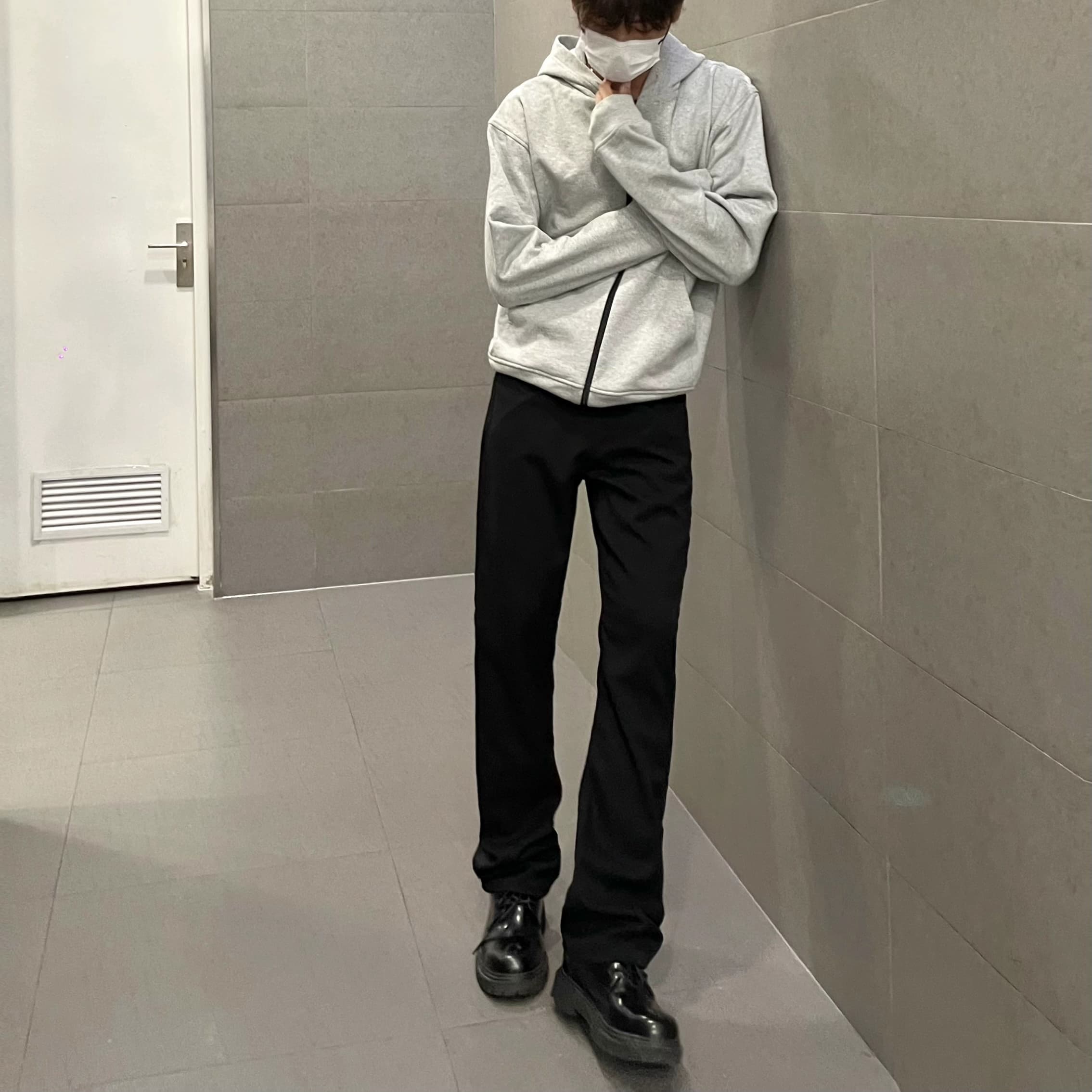 Independent vujade style flared trousers versatile casual trousers kenijima straight trousers men's cleanfit