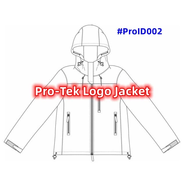CPReps #ProID002 Pro-Tek Logo Plaque Hooded Jacket