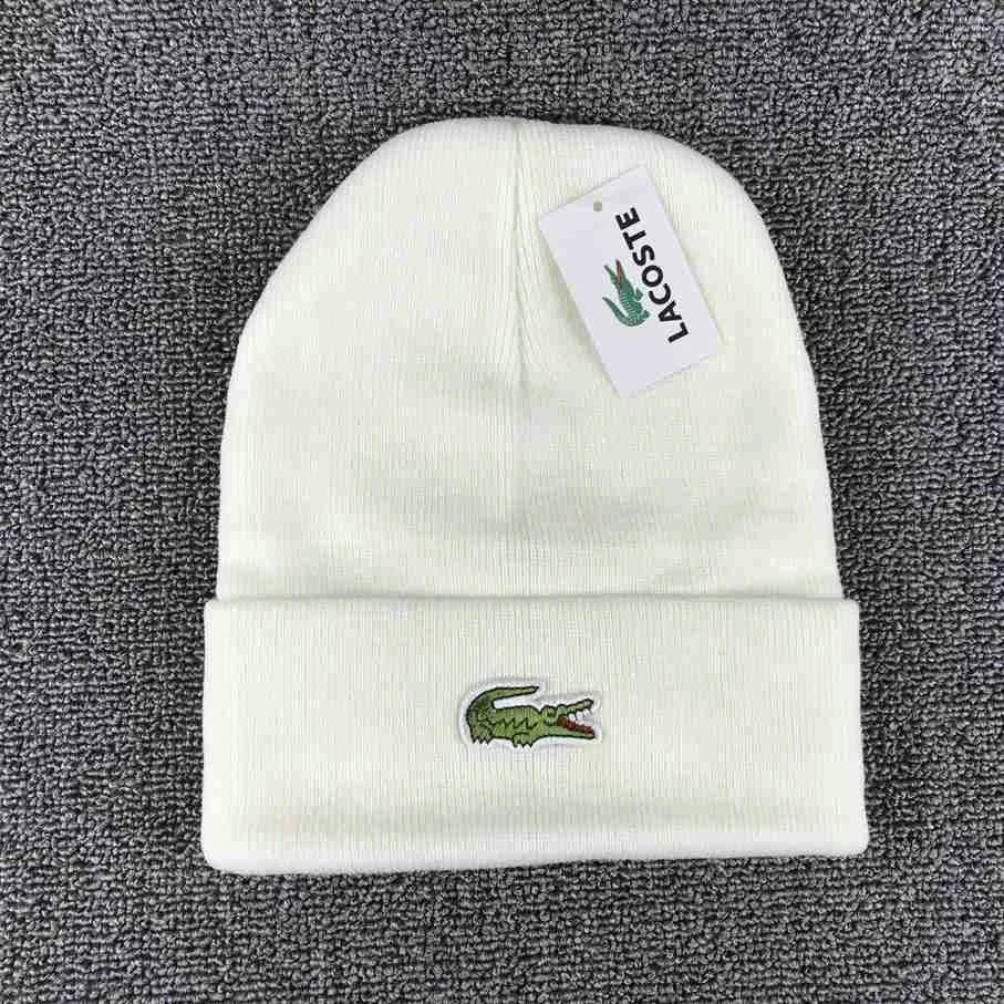 亚马逊跨境电商爆款潮帽 LACOSTE Beanie 鳄鱼秋冬保暖帽男女休闲帽子 韩版百搭毛线帽港风旅游针织帽冷帽滑雪帽