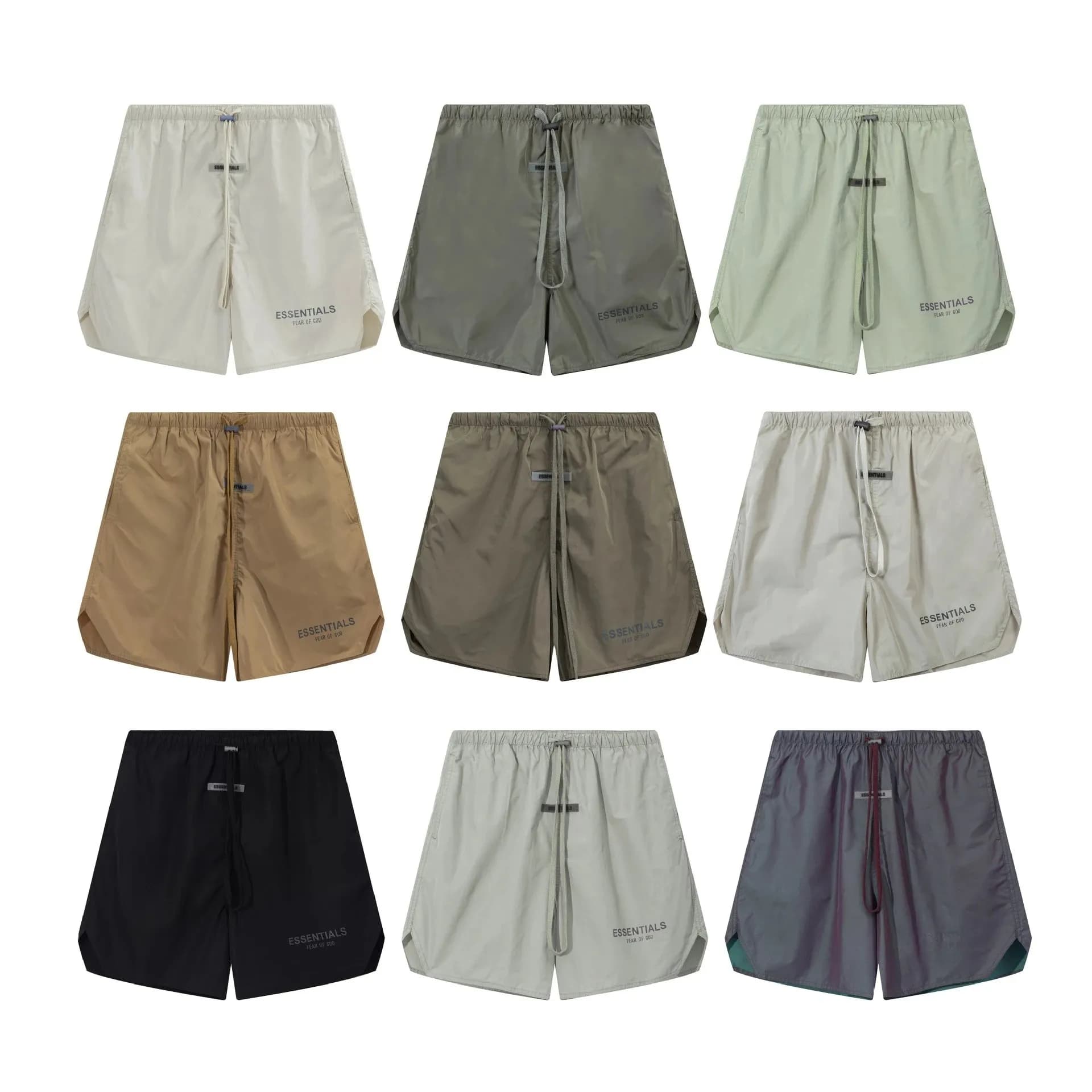 2024春夏新款 FOG 复线字母印花休闲沙滩短裤男女同款一件批代发 (5)