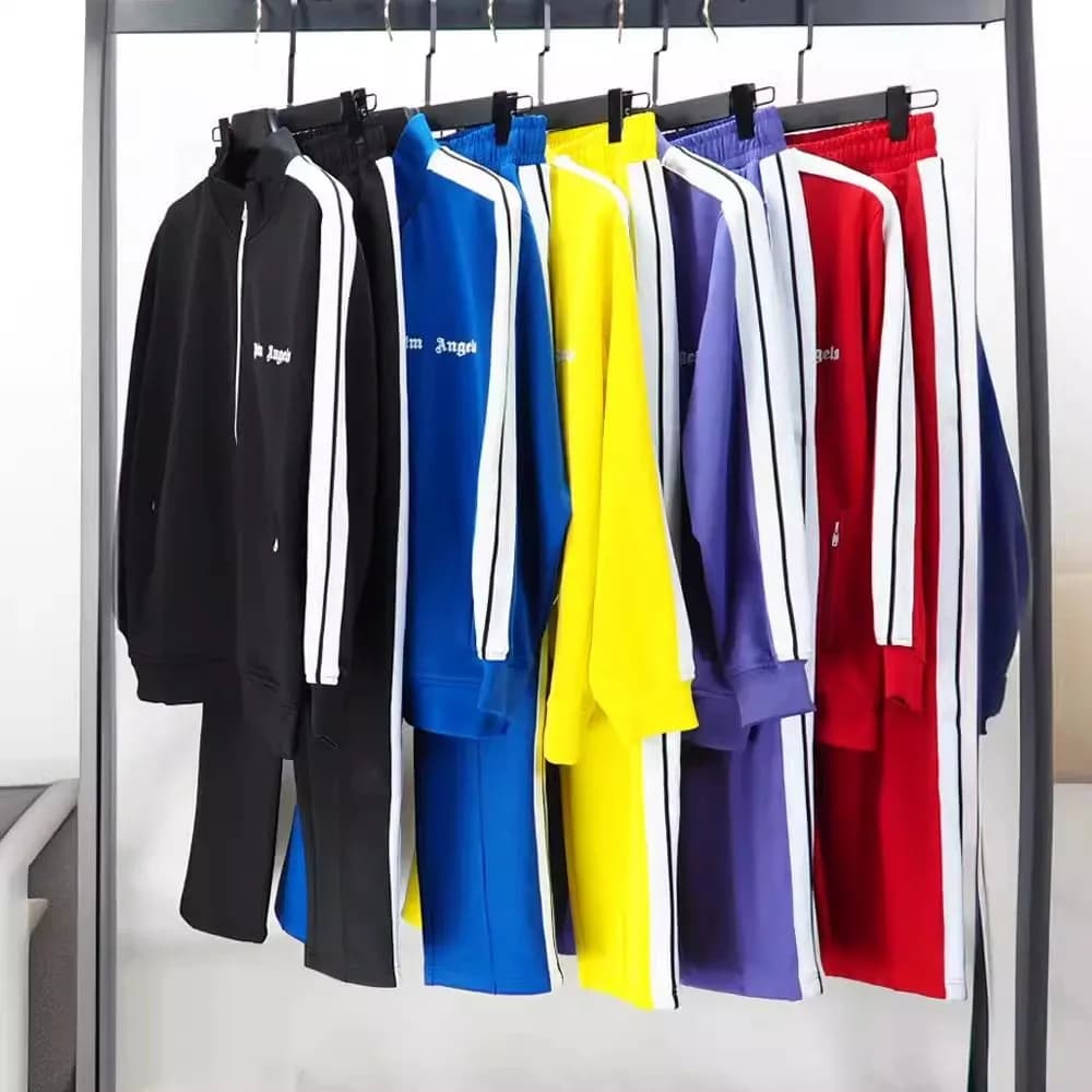 24SS高街复古潮天使拼色刺绣休闲外套上衣夹克套装长裤卫衣潮 (64)